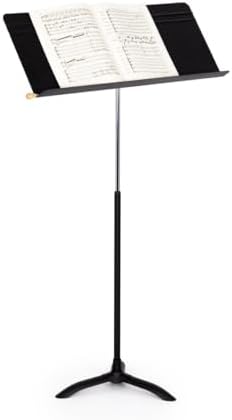 Manhasset Fourscore Music Stand – Extra-Wide 32" Desk for Large Scores & Ensembles – Durable Aluminum, Friction Height Adjust