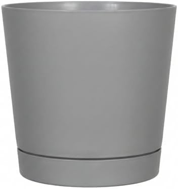 Novelty Majestic Full Depth Round Cylinder Pot, Glossy White, 8-Inch (10082)
