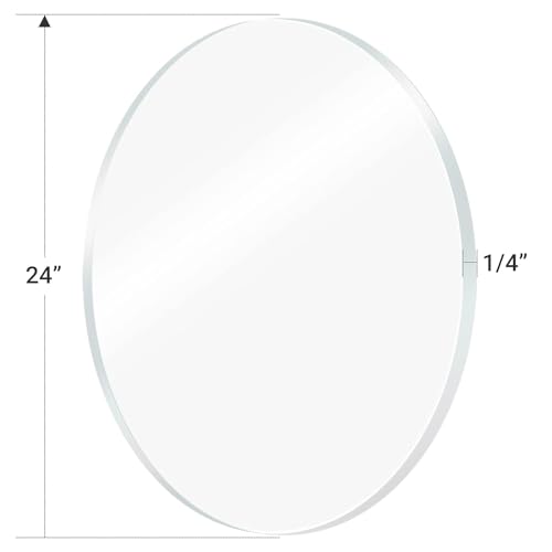Marketing Holders 1/4" Round Plexiglass Sheet 24 Inch Diameter Clear Acrylic Circle for Cake Disk, Table Top, Backdrop, DIY Project