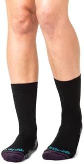 Bridgedale Hike Lightweight Trail Merino Endurance Boot Womens Walking Socks Large Black Purple