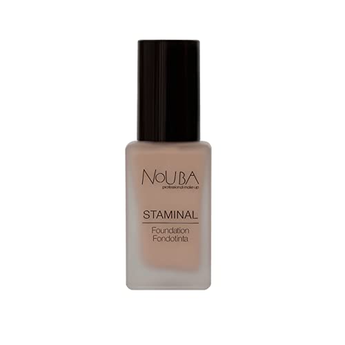 Nouba Staminal Foundation Fondotinta Number 103, Long Lasting Coverage Luminous Makeup Light Texture Nude Skin Effect - For All Skin Types - Blends Perfectly Beige 30 ml