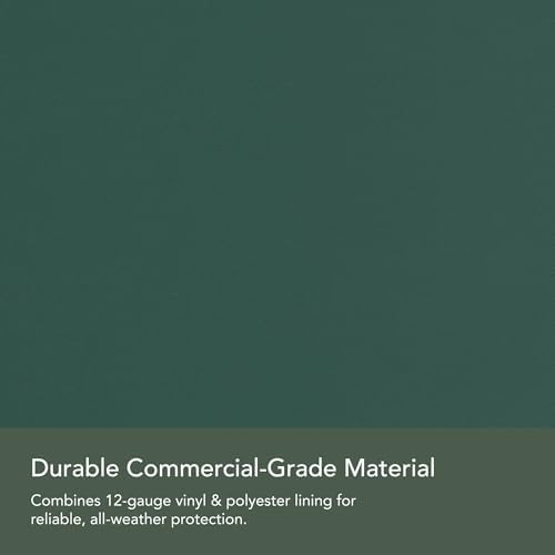 Covermates Classic Heavy-Duty Air Conditioner Cover - Durable All-Weather Protection for Outdoor Central AC Units - Water-Resistant 12-Gauge Vinyl Shell, 26W x 26D x 32H, Green