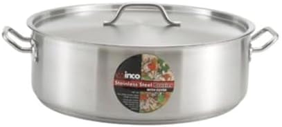 Winco SSLB-10, 10-Quart Premium Stainless Steel Polished Induction Brazier