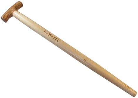 Faithfull Replacement T Handle Straight Taper for Spades, Forks & Shovels – FSC Ash Wood - 71cm (28in)