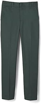 French Toast Boys' Adjustable Waist Relaxed Fit Twill Pant | school uniform pants, no need to iron, double knees for durability, typically fit boys ages 2-14