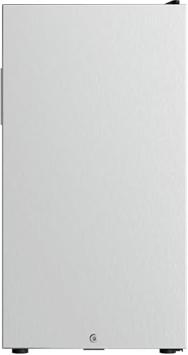EdgeStar BWC210SLD 113 Can Beverage Center Stainless Solid Door | Freestanding, Reversible door, Digital Display, LED Light, Door Lock