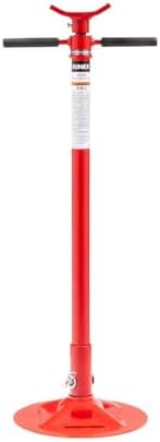 SUNEX TOOLS 6810A, Underhoist Support Stand with Foot Pedal, ¾ Ton Capacity, Large Base, Bearing Mounted Spin Handle, Height Adjustment Under Load, Lightweight, Supports Vehicle Components Only
