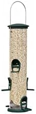 Aspects Quick-Clean Spruce Big Tube Feeder, 3.5qt Capacity - Large UV-Stabilized Feeder with 6 Feeding Stations for Backyard Birds