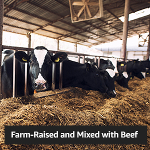 Farm-Raised and Mixed with Beef