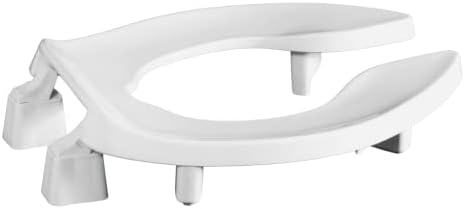 Centoco 3 inch Raised Toilet Seat for Seniors, Elongated, Open Front, White | Plastic, No Cover, 3L1500STSCC-001, Made in the USA