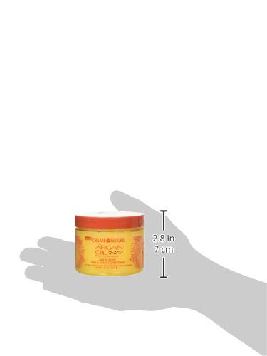 Creme of Nature Argan Oil from Morocco Day & Night Hair & Scalp Conditioner Hair Dress, Softens, Hydrates, Adds Shine & Improves Manageability, 4 oz