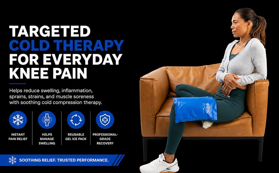 Professional cold therapy gel ice pack for sports injuries pain and swelling reduction