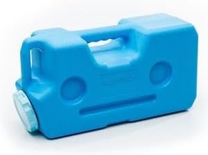 AquaBrick 3 Gallon Long Term Water Storage Container, Stackable, BPA Free, Blue (6)