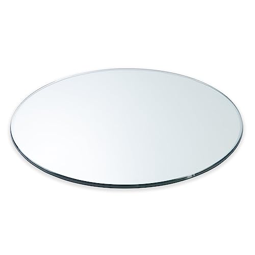 25" Round 1/4" Thick Glass Table Top with Flat Polished Edge and Tempered