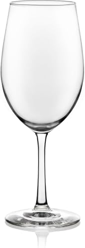 Libbey Vineyard Reserve Wine Glasses Set of 12, Red & White Clear Stemware | 119.7 oz and 18 oz Capacities Designed to Enhance Wine Flavors with Dishwasher-Safe Cleanup