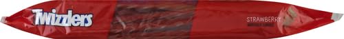 TWIZZLERS Twists Strawberry Flavored Licorice Style, Chewy Candy Bag, 16 oz | Strawberry Flavored Chewy Licorice Style Twists, Low Fat and Kosher, Classic Movie Snack for Parties and Candy Dishes, 16 oz