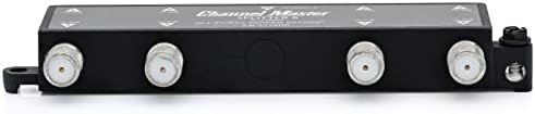 Channel Master Splitter 2 | 2-Way Splitter Distributes Digital HDTV Antenna Signal to 2 TVs, One Input and Two Outputs, Power Passing for Preamplifiers and Boosters, Low-Loss Design, Indoor/Outdoor