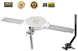 Lava Omnipro HD-8008 Omni-Directional HDTV Antenna 360 Degree - Attic or Roof Mount TV Antenna for Clear Reception, 4K 1080P (HD-8008_FBA)