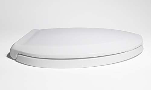 Centoco Toilet Seat Elongated, Commercial, Heavy Duty, SS Hardware, Black | Heavy Duty Hinge, Closed Front, Cover, Plastic, Stainless Steel Hardware, Made in the USA, ‎DS800STS-407