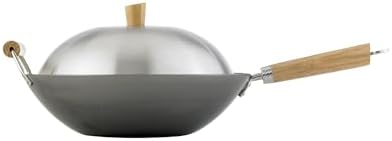 Helen's Asian Kitchen Xylan Non-Stick Wok, 12-Inch Flat Bottom Wok