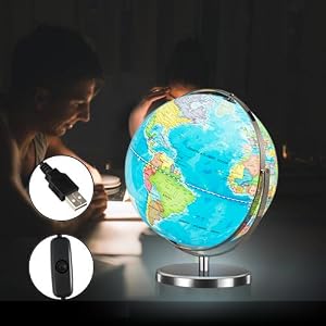 Illuminated World Globe