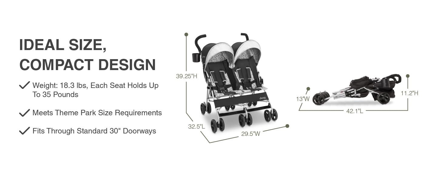 11459-001 Jeep PowerGlyde Plus Stroller, Black -Mobile-2A