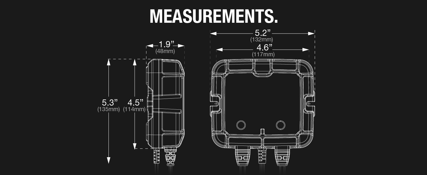 car battery charger 12v 6v automotive trickle maintainer double microprocessor trailer home 2 bank 4