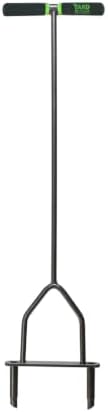 Yard Butler Manual Lawn Coring Aerator, ID-6C - Lawn Care Tool for Aerating - Long-Handled - Power-Coated Steel Construction - Comfortable Cushioned Handles Garden Tool - Easy to Use | Long-Handled Aerator, Powder-Coated Steel Construction, Cushioned Han…