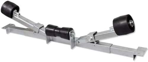 vidaXL Boat Trailer Bottom Support Bracket with Keel Rollers