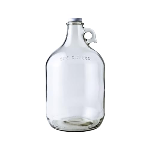 Home Brew Ohio 1 Gallon Glass Water Bottle Includes 38 mm Metal Screw Cap