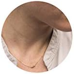 itianxi Dainty Cross Charm Pendant Necklaces,14K Gold Tiny Three Ball Necklace,Simple Fashion Jewelry for Women