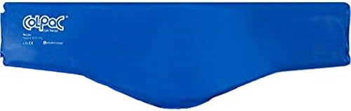 Chattanooga ColPac - Reusable Gel Ice Pack - Blue Vinyl - Neck Contour - 23 in (58 cm) - Cold Therapy for Neck, Shoulder, Upper Back for Headaches