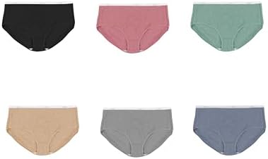 Hanes women's Hi-Cut Panties Pack, Lightweight Cotton Hi-Cuts, 6-Pack (Retired, Colors May Vary)