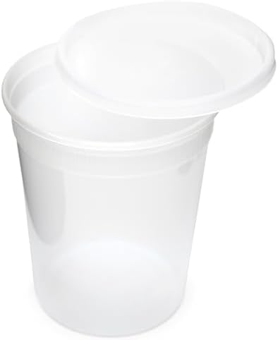 32 oz. Clear Round Deli Container Combo with Flat Lid - 240 per case YSD2532 Newspring/Pactiv Corp.