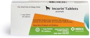 INCURIN (Estriol) Tablets for Dogs, 1-mg, 30 Tablets