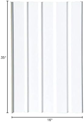 Mobile Home Vinyl Skirting Box of 8 White Solid Panels 16" Wide by 35" Tall. Premium 40 Mil Thickness