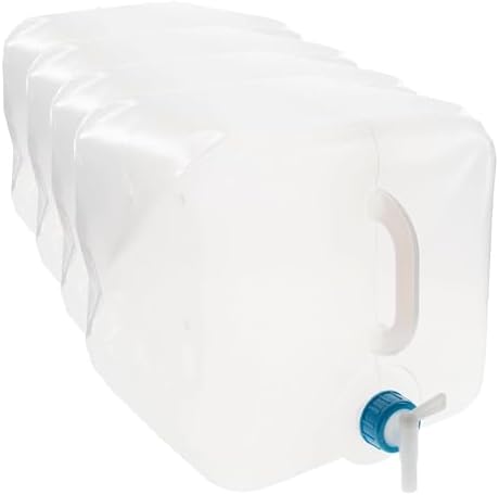 ust 5 Gal Water Carrier Cube with Collapsible, Transparent, Compact Design and BPA Free Construction for Drinking, Bathing, Camping, Hiking and Outdoor Survival