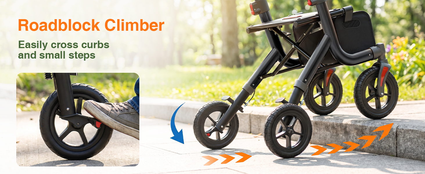 Walkers for Seniors, Rollator Walker with Seat