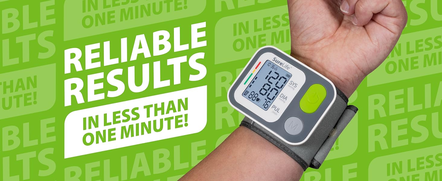 SureLife Wrist Blood Pressure Monitor - Reliable Results