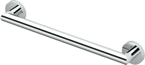 Gatco 970 Glam Shower Grab Bar, 12 Inch, ADA Compliant Stainless Steel, Satin Nickel, Wall Mounted Bathroom Handrail