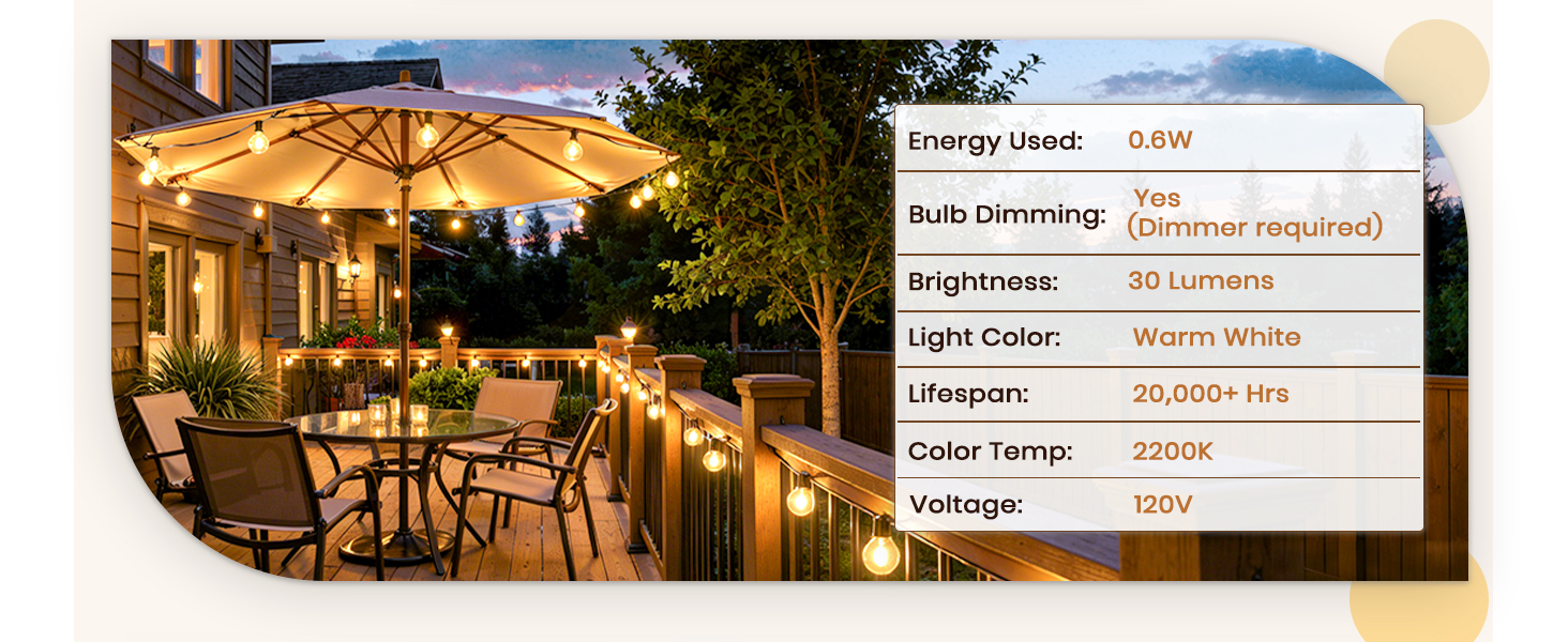 patio light bulbs