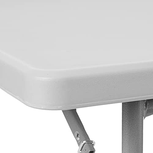 Office Star Resin Sqaure Multipurpose Table with Collapsible Legs, Indoor Outdoor Use for Banquets, Picnics, and Parties, 36 Inch, Square