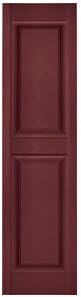 Mid America 00021247002 Standard Size Williamsburg Double Panel Vinyl Shutters, w/Installation Shutter-Lok's & Matching Screws (Per Pair), 002, 12"W x 47"H, Black