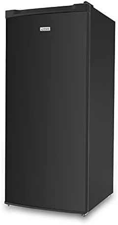 Commercial Cool Upright Freezer, Stand Up Freezer 5 Cu Ft with Reversible Door, Black