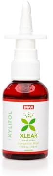 Xlear Max Natural Nasal Spray with Xylitol, 1.5 fl oz (Pack of 4) | Strong Formula with Capsicum and Aloe Vera for Servere Sinus Pressure Relief, Nasal Decongestant, Headache, Dry Nose