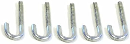 WARN 36682 Powersports ATV Replacement J-Bolt Kit for Standard Plow Systems, Pack of 5 , Black