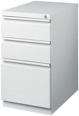 Staples 3-Drawer Vertical File Cabinet, Letter Size Documents, Lockable, 19.88" D x 15" W x 27.75" H, Black