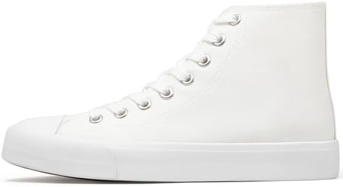 Womens Canvas Sneakers High Top Lace ups Casual Walking Shoes