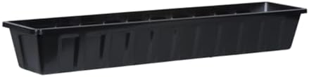 Root & Vessel Poly-Pro Plastic Flower Box Planter, White, 30-Inch