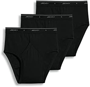 Jockey Classic Low Rise Brief- 3 Pack - 100% Cotton Underwear for Men